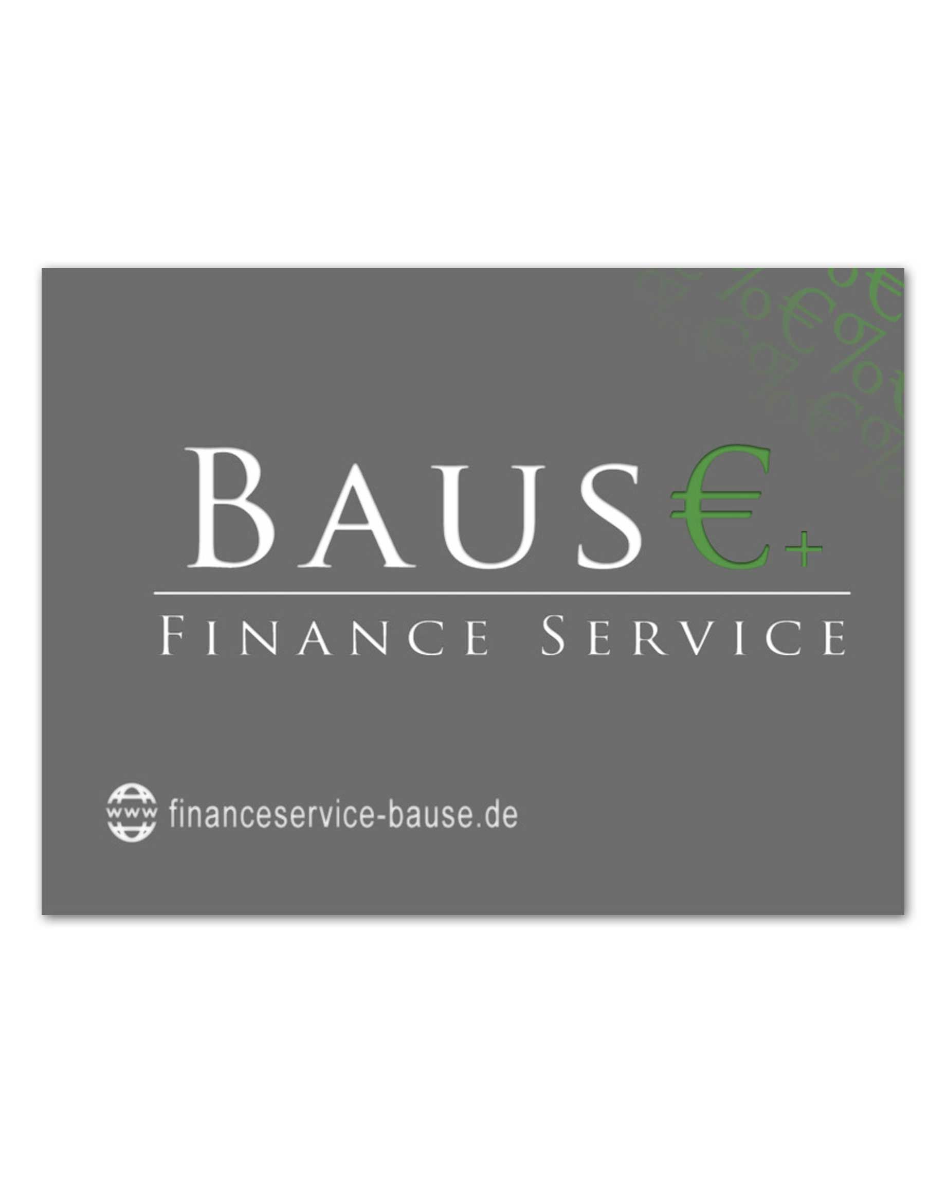 Visitenkarten Layout Finance Service