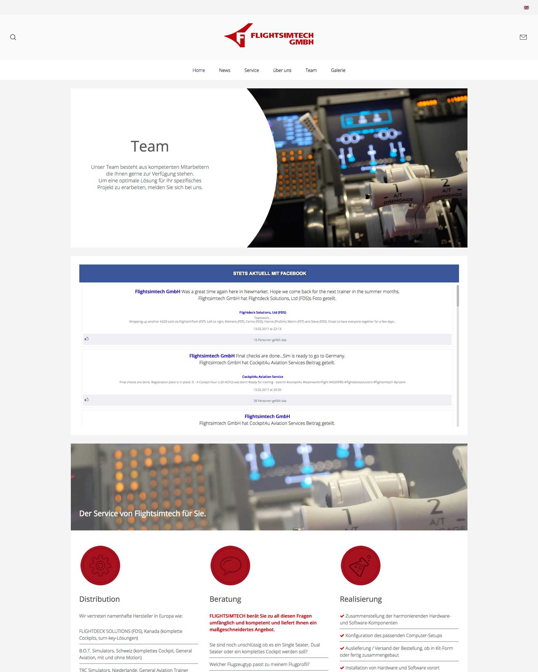 Homepage Professionell + Flightsimtech GmbH